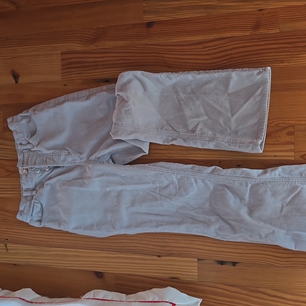 PacSun highrise bootcut soft blue corduroy pants